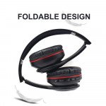 Wholesale LED Light HD Wireless Bluetooth Stereo Headphone STN460L (Black)